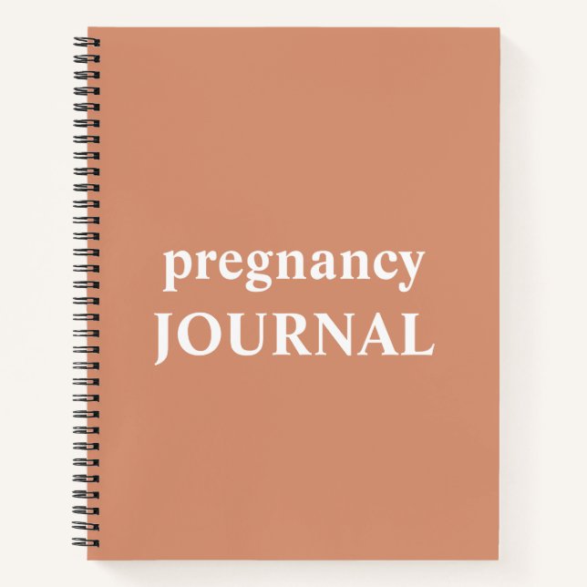 Schwangerschaftsjournal erwartet Mama Geschenk | S Notizbuch (Vorderseite)