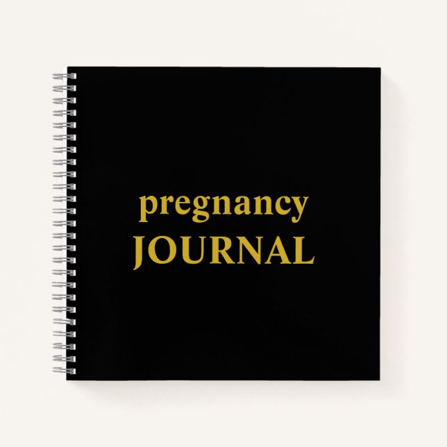 Schwangerschaftsjournal erwartet Mama Geschenk | S Notizbuch (Vorderseite)