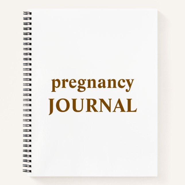 Schwangerschaftsjournal erwartet Mama Geschenk | S Notizbuch (Vorderseite)