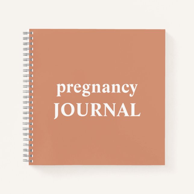 Schwangerschaftsjournal erwartet Mama Geschenk | S Notizbuch (Vorderseite)