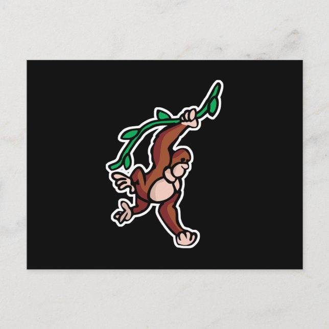 Schwangweinaffen Postkarte (Vorderseite)