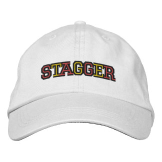 Schwanken Sie weißen justierbaren Unisexhut Bestickte Baseballkappe