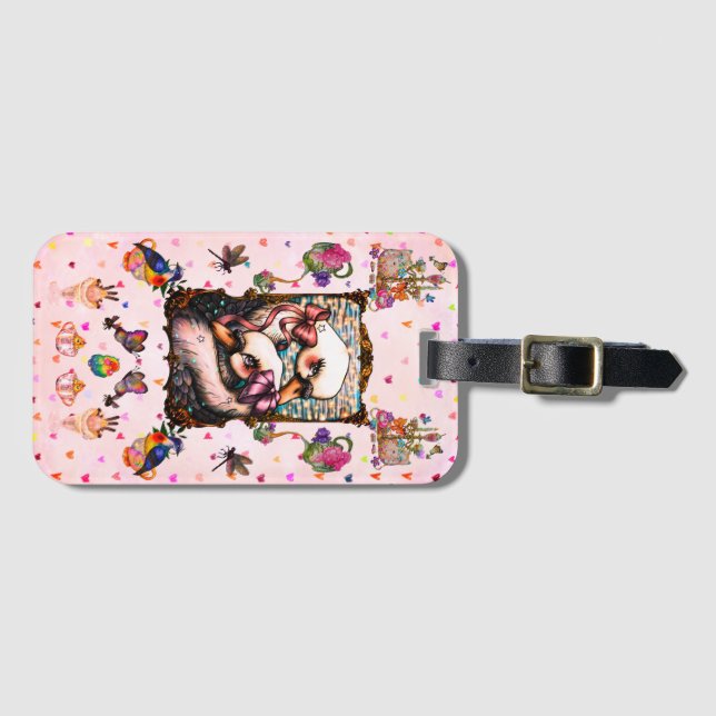 Schwanliebhaber Gepäckanhänger (Vorderseite (Horizontal))