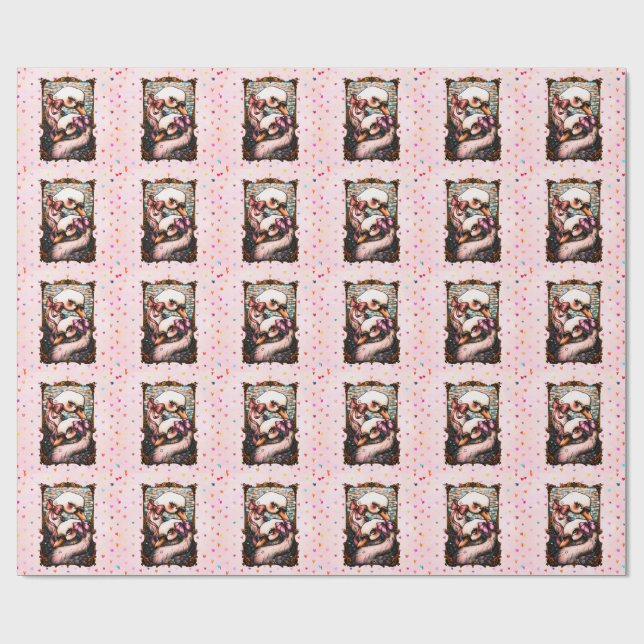 Schwanliebhaber Geschenkpapier (Flach)