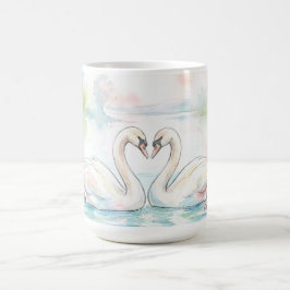Schwanliebhaber - Valentinstag Kaffeetasse