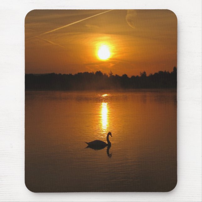 Schwansonnenuntergang mousepad (Vorne)