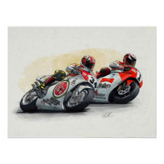 Schwantz und Rainey von Murraymoto Poster
