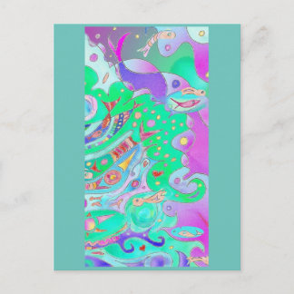 Schwanz Art Postkarte