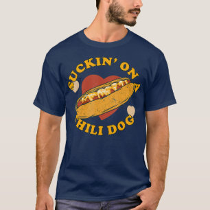 Schwanz auf einem Chili Hund Feinschmecker Funny T-Shirt