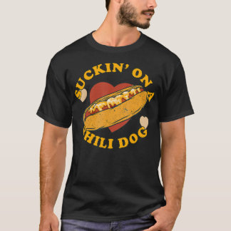 Schwanz auf einem Chili Hund Feinschmecker Funny T-Shirt
