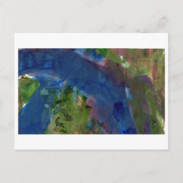 Schwanz der blauen abstrakten Postkarte