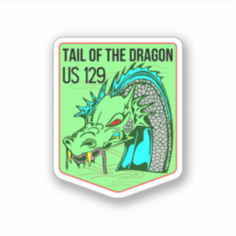 Schwanz der Dragon Deals Gap Motorrad-Reise Aufkleber