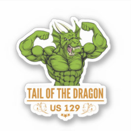 Schwanz der Dragon Deals Gap Motorrad-Reise Aufkleber