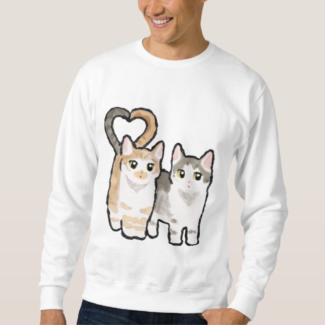 Schwanz der Liebe Sweatshirt (Vorderseite)