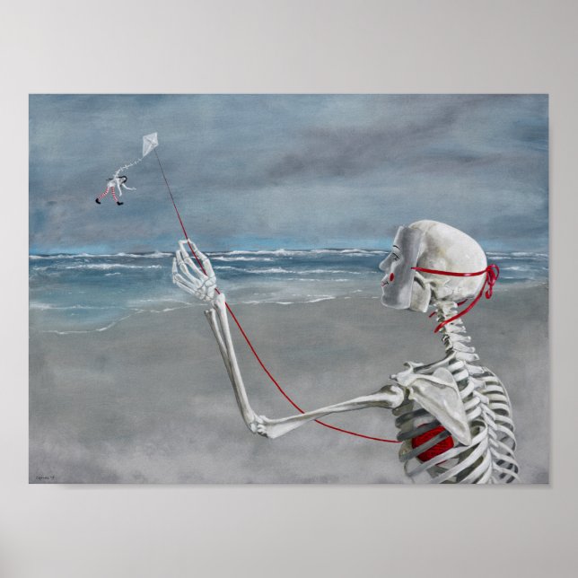 "Schwanz des Drachens" von Christiane Cegavske Pos Poster (Vorne)