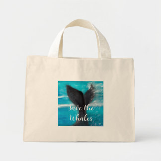 Schwanz eines Whales - die Wale Gerettet Mini Stoffbeutel