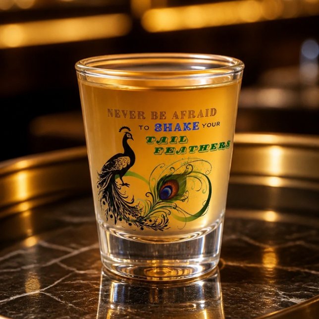 Schwanz Feathers Inspiration Shotglas Schnapsglas (Von Creator hochgeladen)