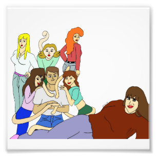 Schwanz harem fotodruck