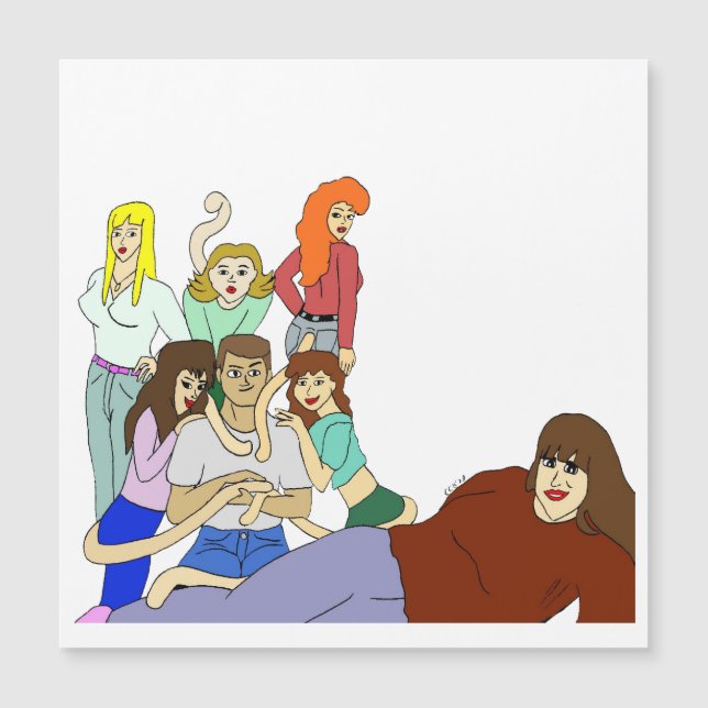 Schwanz harem magnetkarte (Vorderseite)