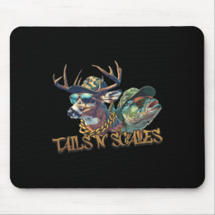 Schwanz N Scales Funny Junting Vatertag Liebe Fish Mousepad
