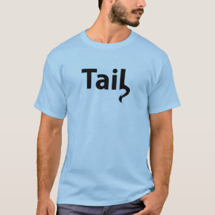 Schwanz Text T-Shirt - Minimalistisch und spieleri