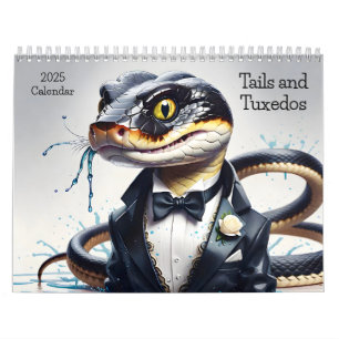 Schwanz und Tuxedos 2025 Calendar Klasse Kreaturen Kalender