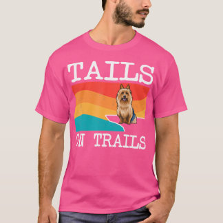 Schwänze auf Trails Australian Terrier Dog Funny H T-Shirt