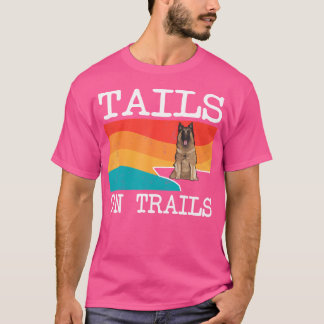 Schwänze auf Trails Belgische Tervuren Hunde Sonne T-Shirt