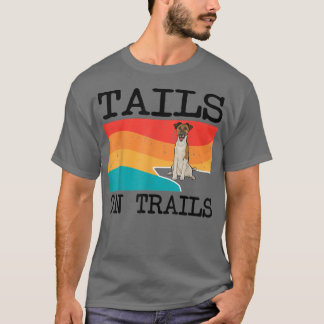 Schwänze auf Trails Smooth Fox Terrier Hund Hundes T-Shirt
