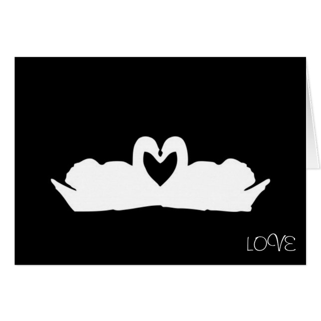 Schwänze aus Schwarz und Weiß-Liebe (Vorderseite (Horizontal))