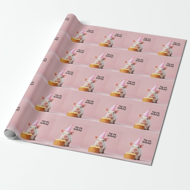 Schwänze Geburtstag! Geschenkpapier (Ungerollt)