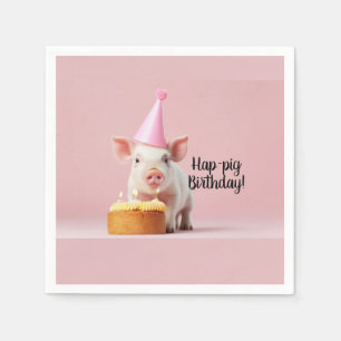 Schwänze Geburtstag! Serviette