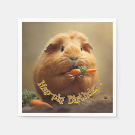 Schwänze Geburtstag! Serviette