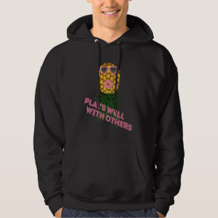 Schwänze spielen gut mit anderen, Upload Pinea Hoodie