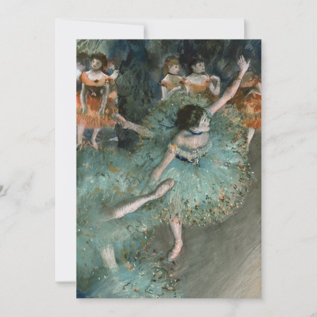 Schwänzender Tänzer, Tänzer in Grün | Edgar Degas (Vorderseite)