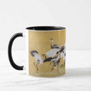 Schwarm Kraniche (rechte Seite) von Ishida Yutei Tasse
