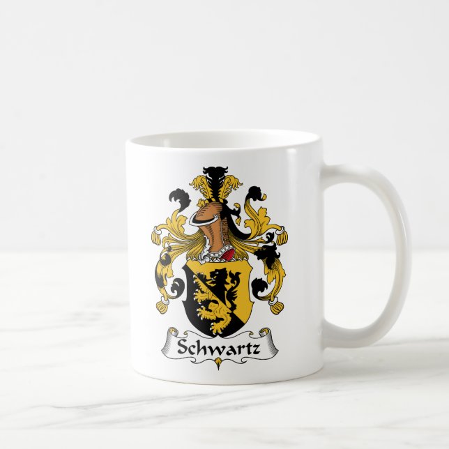 Schwartz Familienwappen Tasse (Rechts)