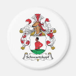 Schwartzkopf-Familienwappen Magnet