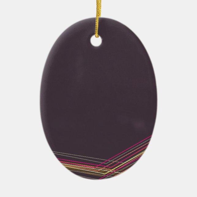 Schwarz 0900 abstrakte Kunst Keramik Ornament (Vorne)