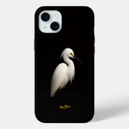 Schwarz 4 Luxe, Eleganter Silberreiher Case-Mate iPhone Hülle