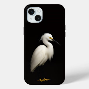 Schwarz 4 Luxe, Eleganter Silberreiher Case-Mate iPhone Hülle