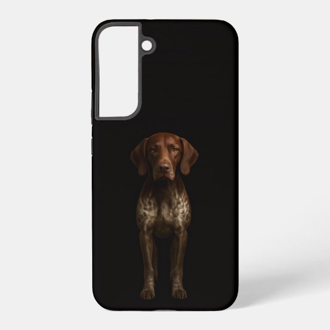 Schwarz 4 Luxe Galaxy S22 Plus, Deutscher Pointer  Samsung Galaxy Hülle (Rückseite)