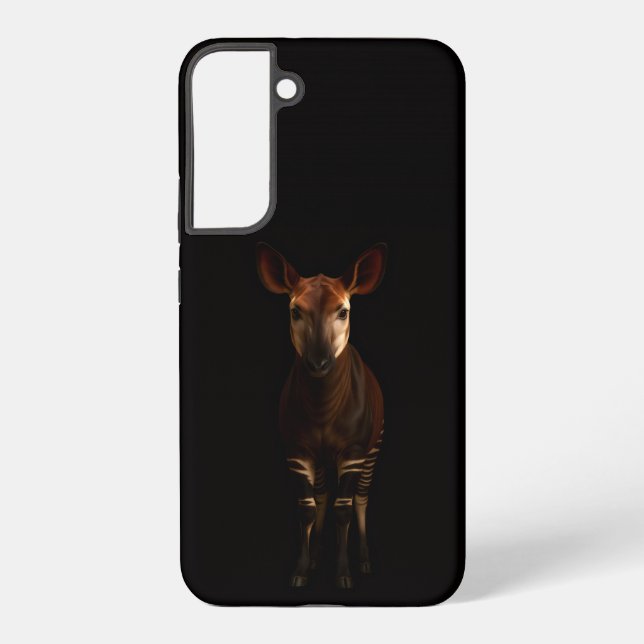 Schwarz 4 Luxe Galaxy S22 Plus, Forest Okapi Samsung Galaxy Hülle (Rückseite)