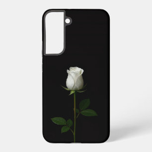 Schwarz 4 Luxe Galaxy S22 Plus, Reine Weiße Rose Samsung Galaxy Hülle