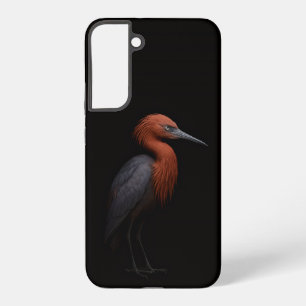 Schwarz 4 Luxe Galaxy S22 Plus, Rötlicher Reiher Samsung Galaxy Hülle