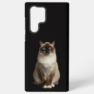 Schwarz 4 Luxe Galaxy S22 Ultra, Birma-Katze Samsung Galaxy Hülle