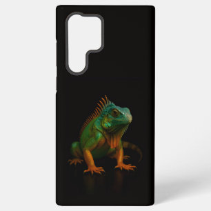 Schwarz 4 Luxe Galaxy S22 Ultra, Grüne Leguane Samsung Galaxy Hülle