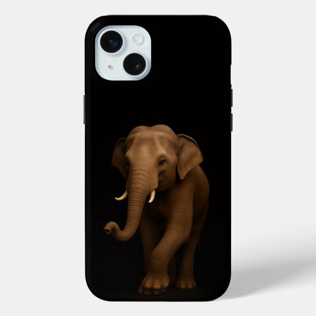 Schwarz 4 Luxe, Indischer Elefant iPhone 15 Plus Case-Mate iPhone Hülle (Rückseite)