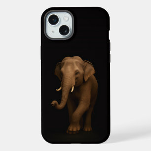 Schwarz 4 Luxe, Indischer Elefant iPhone 15 Plus Hülle