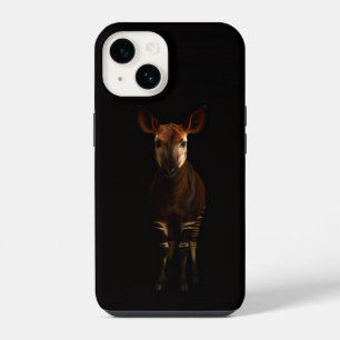 Schwarz 4 Luxe iPhone 14 Hülle, Forest Okapi Hülle